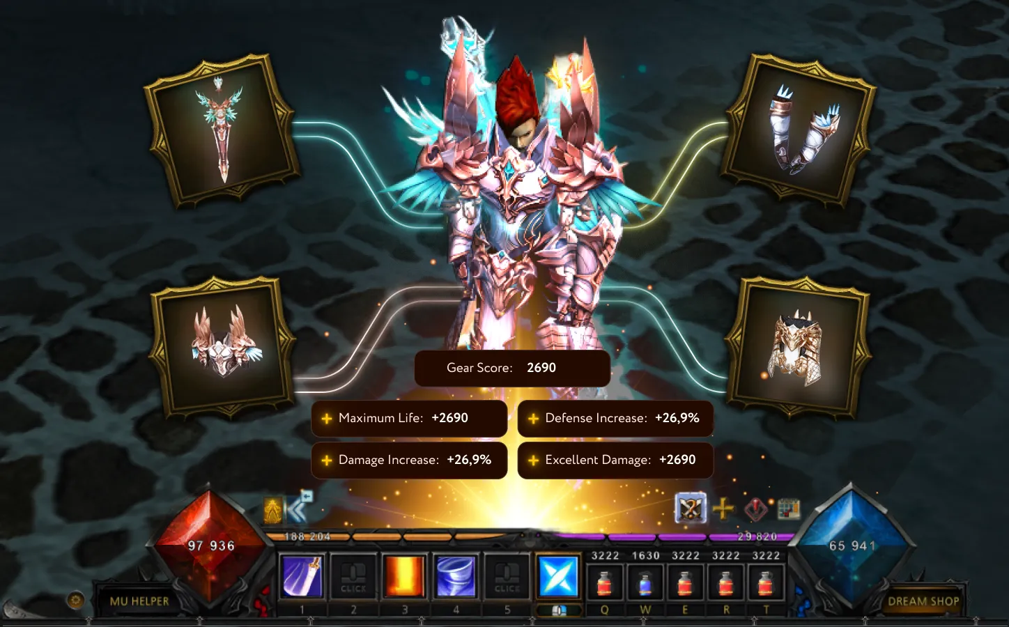 Grade Score of Equipment and Set Bonus